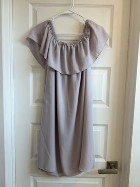 Aritzia Wilfred Off-Shoulder Mini Dress